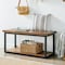 Alaterre Furniture Claremont 40" Rustic Wood Bench with Low Shelf ANCM0474 - alternate 6